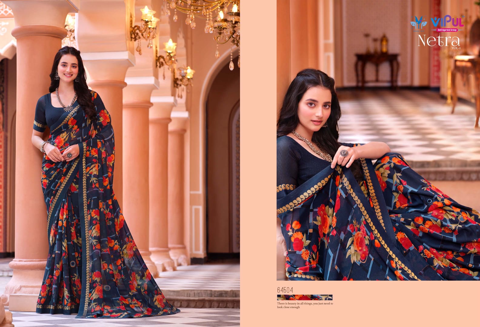 Netra Vol 2 Vipul Daily Wear Wholesale Printed Sarees Catalog